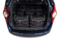 Torby Do Bagażnika Dacia Lodgy 2012-2022 5Szt Kjust. Czarne torby podróżne KJUST, bez wzorów, z kauczuku. Za 1,640.00 zł.