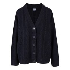 Kardigan damski Urban Classics Cabel. Czarne swetry Urban Classics, xl, bez wzorów, z dzianiny, klasyczne, bez ramiączek. Za 212.25 zł.