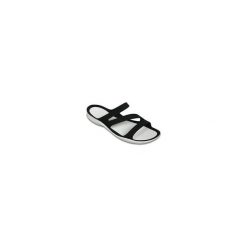 Klapki damskie Crocs Swiftwater Sandal W. Białe klapki Crocs, bez wzorów, bez obcasa, bez zapięcia. Za 161.00 zł.