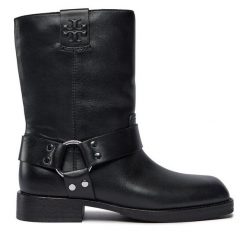 Botki Tory Burch. Czarne botki Tory Burch, bez wzorów, bez obcasa, na płaskiej podeszwie, bez zapięcia. Za 2,479.00 zł.