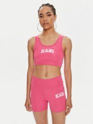 Karl Kani Biustonosz top Small Serif 6131305 Różowy Slim Fit. Czerwone biustonosze Karl Kani, s, bez wzorów, z syntetyku, bez kołnierzyka, bez ramiączek. Za 89.99 zł.