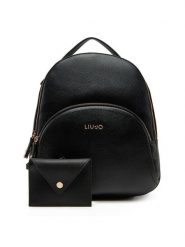 Liu Jo Plecak M Backpack AA5157 E0058 Czarny. Czarne plecaki Liu Jo, bez wzorów, ze skóry, bez dodatków. Za 379.99 zł.