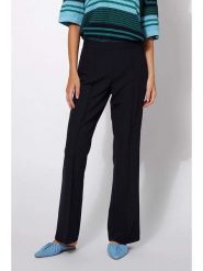 Rosner Spodnie "Audrey" w kolorze granatowym rozmiar: W46/L32. Niebieskie spodnie materiałowe Rosner, bez wzorów, z materiału, z podwyższonym stanem. Za 105.63 zł.