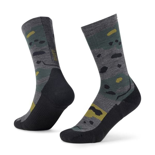 Skarpetki Buff MERINO LIGHTWEIGHT CREW SOCK LWC2. Szare skarpetki Buff, bez wzorów, z elastanu. Za 129.90 zł.