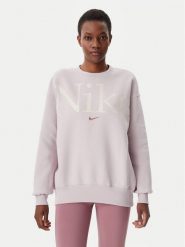 Nike Bluza FN3654 Różowy Oversize. Czerwone bluzy Nike, m, bez wzorów, z bawełny, bez kaptura. Za 339.99 zł.