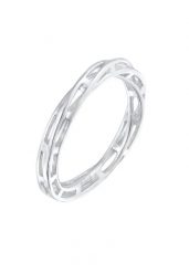 Elli PREMIUM Damska obrączka Chain skręcony Trend w srebrze próby 925 Sterling Silver Pierścionki 1 ct Damski. Szare pierścionki Elli PREMIUM, srebrne. Za 293.99 zł.