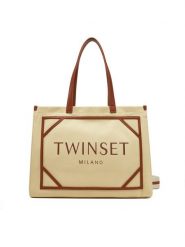 TWINSET Torebka 251TB7081 Beżowy. Brązowe torebki klasyczne Twinset, bez wzorów, z materiału, bez dodatków. Za 729.99 zł.
