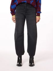 Scotch & Soda Dżinsy - Boyfriend fit - w kolorze antracytowym rozmiar: W30. Czarne jeansy Scotch & Soda, bez wzorów, klasyczne, z podwyższonym stanem. Za 193.24 zł.