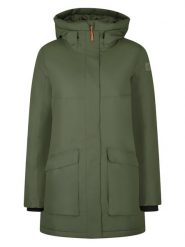 Westfjord Parka "Krafla" w kolorze khaki rozmiar: M. Brązowe płaszcze Westfjord, m, z aplikacjami, ze skóry, bez kaptura. Za 352.21 zł.