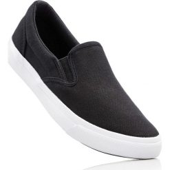 Tenisówki wsuwane bonprix czarny. Buty sportowe lifestyle marki bonprix. Za 59.99 zł.