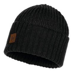 Czapka zimowa dla dorosłych Buff Knited Hat zielony. Szare czapki zimowe Buff, bez wzorów, sportowe. Za 98.00 zł.