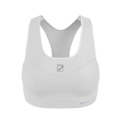 Damski Top Sportowy Givova - Oddychający i Wspierający. Białe biustonosze sportowe Givova, bez wzorów, do biegania. Za 254.99 zł.