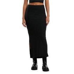 Spódnica Maxi Z Wysokim Rozcięciem Dla Kobiet. Czarne spódnice Urban Classics, xs, bez wzorów, maxi. Za 67.99 zł.