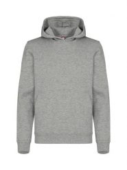 Clique Miami Hoody Junior – bluza z kapturem z bawełny i poliestru z recyklingu. Szare bluzy CLIQUE, bez wzorów, z bawełny, z kapturem. Za 153.95 zł.