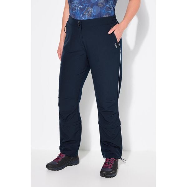 Damskie Spodnie funkcyjne hydrofobowy powerstretch gumka w pasie. Niebieskie spodnie dresowe Ulla Popken, bez wzorów, z elastanu, długie. Za 294.99 zł.