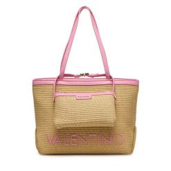 Torebka Valentino. Brązowe shopper bag Valentino, bez wzorów, bez dodatków. Za 719.99 zł.