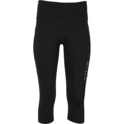 Damskie legginsy 3/4 Elite Lab X1. Czarne legginsy ELITE LAB, bez wzorów, z materiału, sportowe. Za 228.00 zł.