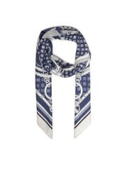 Guess Chusta AW5340 POL03 Niebieski. Niebieskie chusty Guess, z aplikacjami, z materiału. Za 179.99 zł.