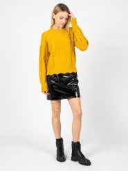 Pinko Sweter "Chianti" | 1G166W Y79B | Chianti | Kobieta | Żółty. Żółte swetry Pinko, l, bez wzorów, z poliamidu, bez ramiączek. W wyprzedaży za 359.00 zł.