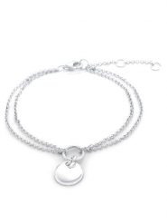 Eclat d'Argent Srebrna bransoletka z elementem ozdobnym rozmiar: onesize. Szare bransoletki Eclat d'Argent, srebrne. Za 82.99 zł.