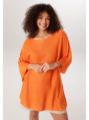 Aniston Sweter w kolorze pomarańczowym rozmiar: 44. Pomarańczowe swetry Aniston, bez wzorów, bez ramiączek. Za 130.99 zł.