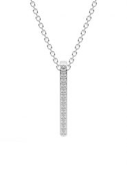 Diamant Vendôme Złoty naszyjnik z diamentami - dł. 40 cm rozmiar: onesize. Szare naszyjniki Diamant Vendôme, z materiału, z diamentem, złote. Za 543.99 zł.
