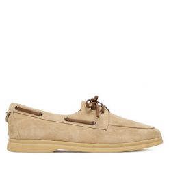 Mokasyny Coccinelle. Brązowe mokasyny Coccinelle, bez wzorów. Za 889.99 zł.