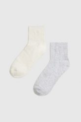 Skarpety 2-pack. Skarpetki MOODO, bez wzorów, z bawełny. Za 31.99 zł.