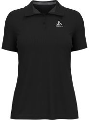 Odlo Funkcyjna koszulka polo w kolorze czarnym rozmiar: S. Czarne t-shirty sportowe ODLO, s, bez wzorów, z materiału, bez ramiączek, outdoorowe. Za 132.36 zł.