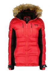 Canadian Peak Kurtka zimowa w kolorze czerwonym rozmiar: XL. Czerwone kurtki Canadian Peak, na zimę, xl, bez wzorów, z puchu, bez kaptura. Za 328.32 zł.