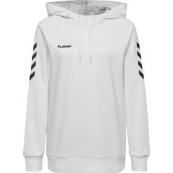 Bluza sportowa z kapturem damska Hummel Go Cotton Hoodie Woman. Białe bluzy z kapturem Hummel, xs, bez wzorów, z kapturem, na fitness i siłownię. Za 215.50 zł.