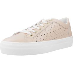 Buty GEOX D CLAUDIN Rose. Brązowe buty trekkingowe Geox, ze skóry, bez zapięcia. Za 334.99 zł.