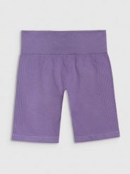 4F Szorty sportowe w kolorze fioletowym rozmiar: XS/S. Różowe szorty sportowe 4f, bez wzorów, z materiału, outdoorowe. Za 34.95 zł.
