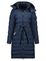 Geographical Norway Płaszcz zimowy "Cabima" w kolorze niebieskim rozmiar: XXL. Niebieskie płaszcze Geographical Norway, na zimę, xxl, bez wzorów, z puchu, bez kaptura. Za 277.36 zł.