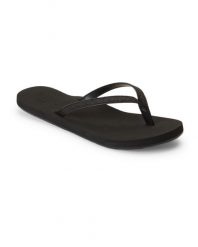 Klapki dla Kobiety NAPILI Czarny. Szare klapki Roxy, bez wzorów, z materiału, bez obcasa, bez zapięcia. Za 89.99 zł.