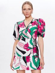 Pinko Sukienka codzienna 100995 A0TN Kolorowy Regular Fit. Sukienki Pinko, na co dzień, bez wzorów, z bawełny, bez kołnierzyka, bez ramiączek, proste. Za 619.99 zł.