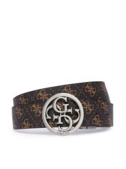 Guess Pasek Damski BM7960 P6435 Brązowy ciemny. Brązowe paski Guess, z aplikacjami, ze skóry. Za 284.99 zł.