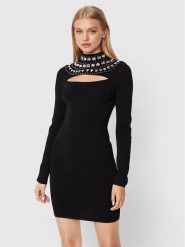 Pinko Sukienka koktajlowa Caffelatte 1G184Z A02G Czarny Regular Fit. Czarne sukienki Pinko, s, bez wzorów, z syntetyku, wizytowe, bez kołnierzyka, bez ramiączek. Za 2,069.00 zł.