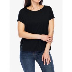 Koszulka merino damska Sensor Merino Air Traveller Tee SS. Czarne t-shirty sportowe Sensor, bez wzorów, bez ramiączek. Za 251.99 zł.