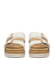 Remonte Klapki CEO-D0Q66-80 Écru. Klapki Remonte, bez wzorów, ze skóry, bez obcasa, bez zapięcia. Za 369.99 zł.