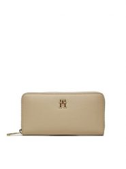 Tommy Hilfiger Duży Portfel Damski Th Essential Sc Large Za AW0AW16093 Biały. Białe portfele Tommy Hilfiger, bez wzorów, ze skóry. Za 179.99 zł.