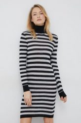 Pepe Jeans sukienka Bamba kolor czarny mini dopasowana. Czarne sukienki Pepe Jeans, l, bez wzorów, z dzianiny, bez kołnierzyka, bez ramiączek, maxi, dopasowane. W wyprzedaży za 274.99 zł.
