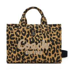 Torebka Coach. Brązowe shopper bag Coach, bez wzorów, bez dodatków. Za 969.99 zł.