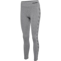 Damskie legginsy bezszwowe Hummel Ci Scrunch. Szare legginsy Hummel, bez wzorów, sportowe. Za 168.00 zł.