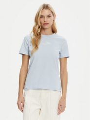 Tommy Hilfiger T-Shirt WW0WW45428 Błękitny Regular Fit. Niebieskie t-shirty Tommy Hilfiger, xxs, bez wzorów, z bawełny, bez kołnierzyka, bez ramiączek. Za 139.99 zł.