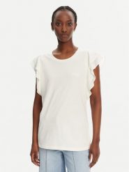 Liu Jo Sport T-Shirt TA5178 J5904 Biały Regular Fit. Białe t-shirty sportowe Liu Jo Sport, s, bez wzorów, z bawełny, bez ramiączek. Za 399.99 zł.