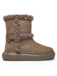 TWINSET Śniegowce 242TGT190 Brązowy. Brązowe śniegowce Twinset, bez wzorów, ze skóry, bez zapięcia. Za 1,149.00 zł.