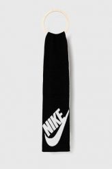 Nike szalik kolor czarny wzorzysty. Czarne szaliki i kominy Nike, bez wzorów, z dzianiny. W wyprzedaży za 209.99 zł.