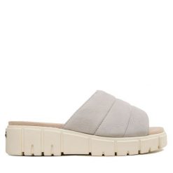 Klapki Caprice. Szare klapki Caprice, bez wzorów, bez obcasa, bez zapięcia. Za 189.99 zł.