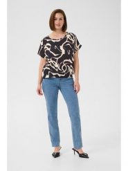 Kaffe Bluzka w kolorze granatowym rozmiar: 44. Niebieskie bluzki Kaffe, bez wzorów, z wiskozy, bez kołnierzyka, bez ramiączek. Za 60.99 zł.